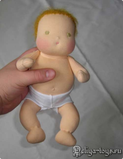 Ручная работа Вальдорфский младенец. Handmade вальдорфская игрушка. Текстильный пупс. Waldorf doll