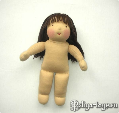 Вальдорфская кукла. Ручная работа. Waldorf doll. Handmade. Вальдорфская игрушка Летняя девочка Лили. Игровая текстильная кукла.