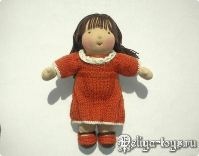 Вальдорфская кукла. Ручная работа. Waldorf doll. Handmade. Вальдорфская игрушка Летняя девочка Лили. Игровая текстильная кукла.