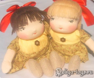 Авторская текстильная кукла. Любимая кукла. Ручная работа. Handmade doll. Куклы - сестры. Натуральные материалы.