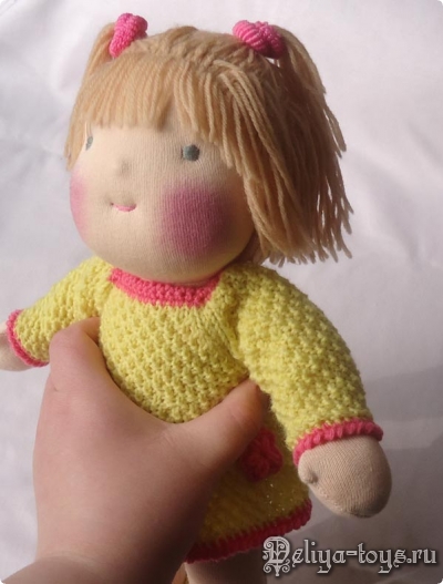 ьдорфская кукла. Подарок девочке. Натуральные материалы в игрушке. Handmade waldorf doll.