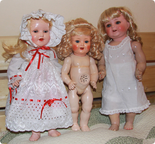 антикварная кукла, старая довоенная кукла, кукла с флиртующими глазками, редкая кукла, antique doll